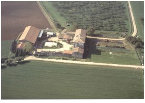 Corte Colombarone a Sona (Verona - Italia) - Veduta aerea